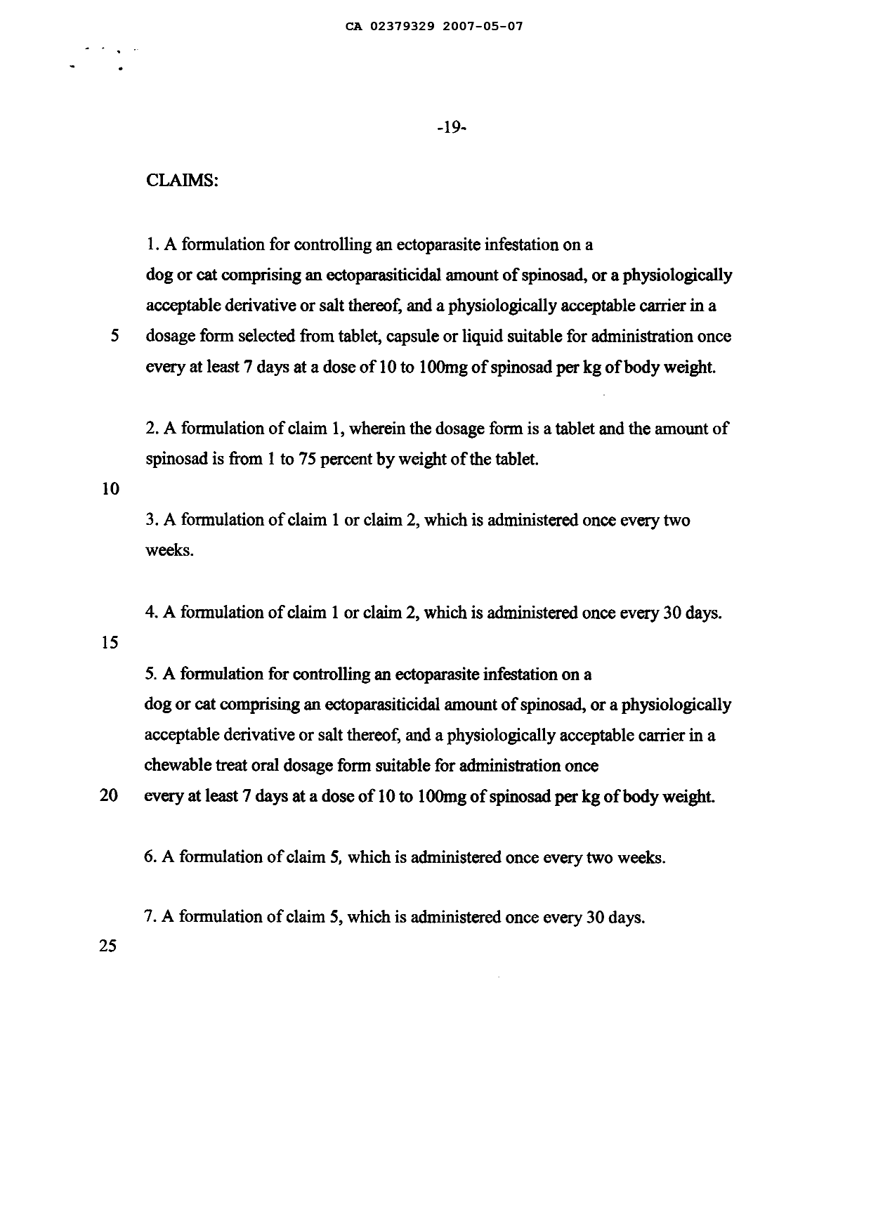 Canadian Patent Document 2379329. Prosecution-Amendment 20061207. Image 5 of 5