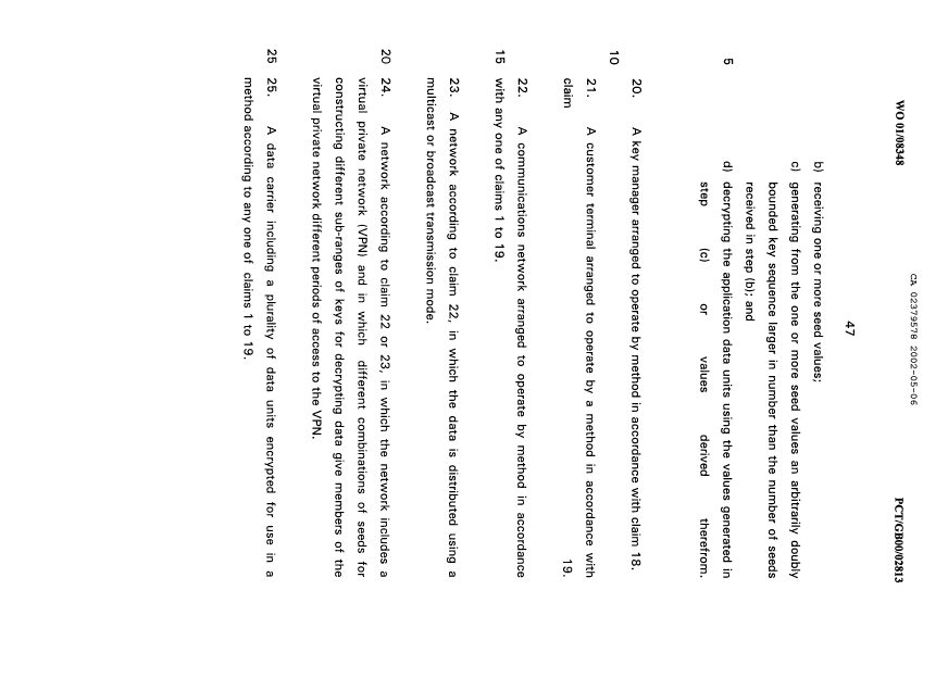 Document de brevet canadien 2379578. PCT 20020506. Image 14 de 14