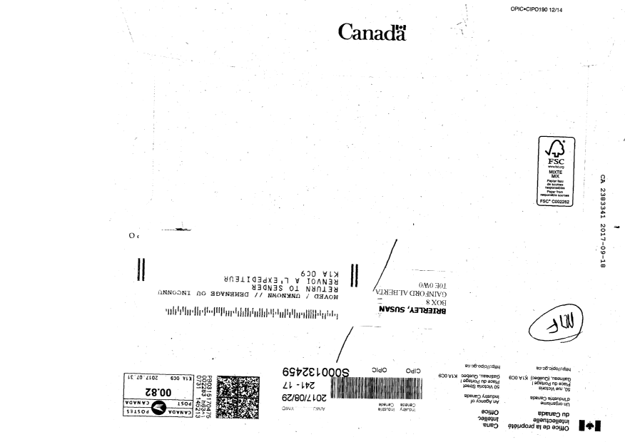 Canadian Patent Document 2383341. Miscellaneous correspondence 20170918. Image 7 of 7
