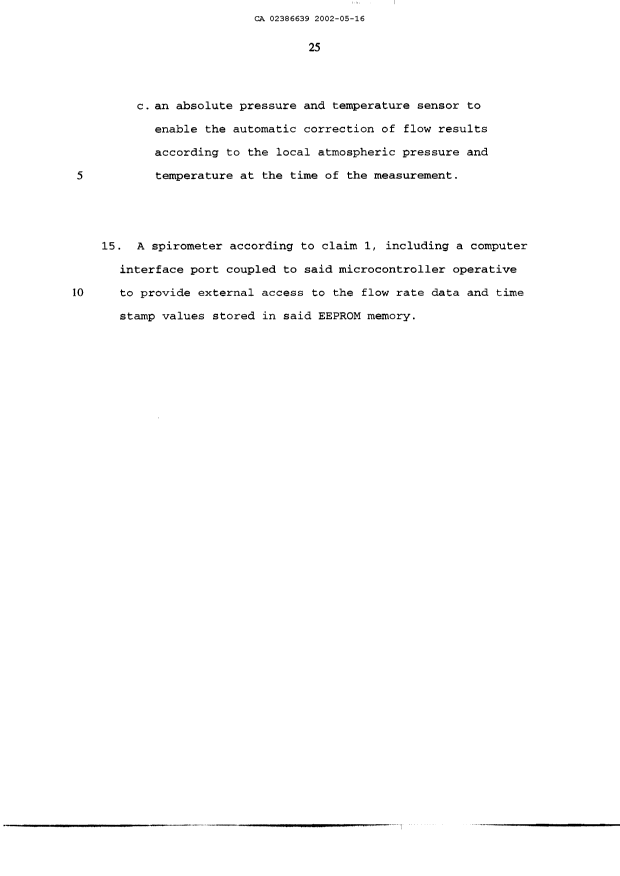 Document de brevet canadien 2386639. Revendications 20020516. Image 4 de 4