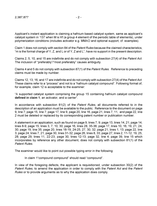Canadian Patent Document 2387877. Prosecution-Amendment 20050407. Image 2 of 3