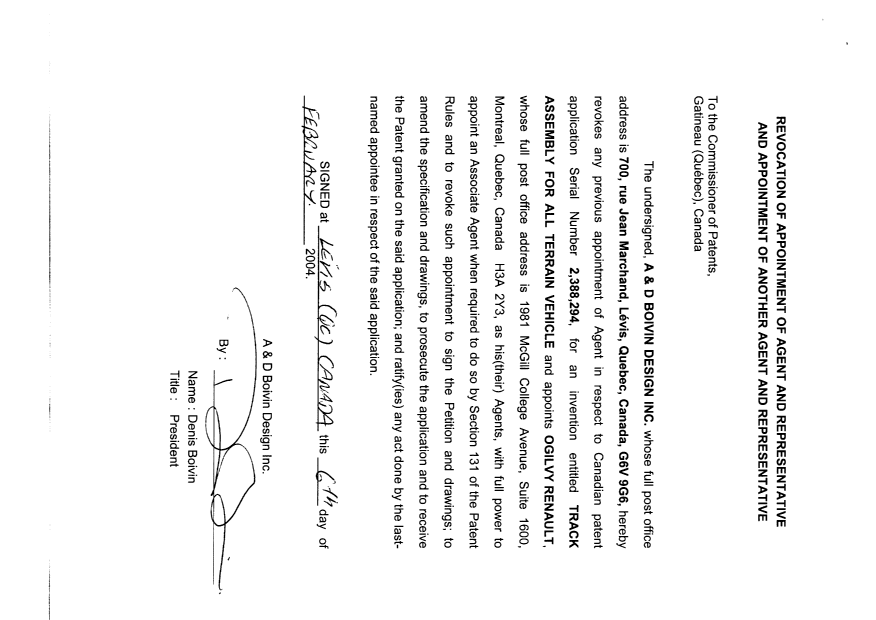 Document de brevet canadien 2388294. Correspondance 20031210. Image 2 de 2