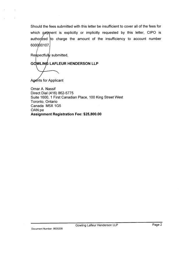 Document de brevet canadien 2388322. Cession 20150520. Image 2 de 42
