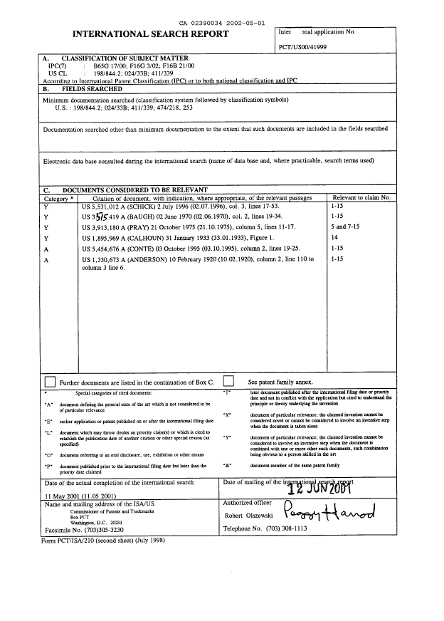 Document de brevet canadien 2390034. PCT 20020501. Image 2 de 4