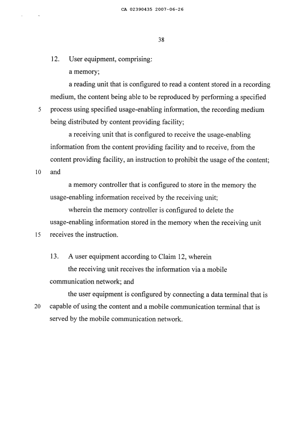 Canadian Patent Document 2390435. Prosecution-Amendment 20061226. Image 9 of 10