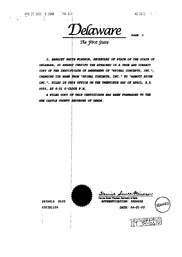 Document de brevet canadien 2396535. Cession 20090306. Image 2 de 2
