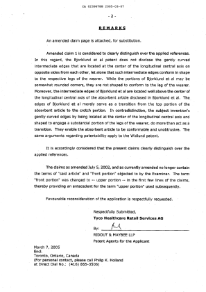 Document de brevet canadien 2396788. Poursuite-Amendment 20050307. Image 2 de 10