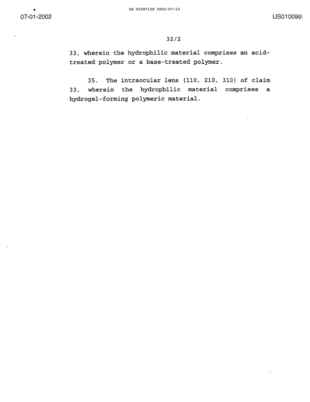 Document de brevet canadien 2397139. Poursuite-Amendment 20020713. Image 9 de 9