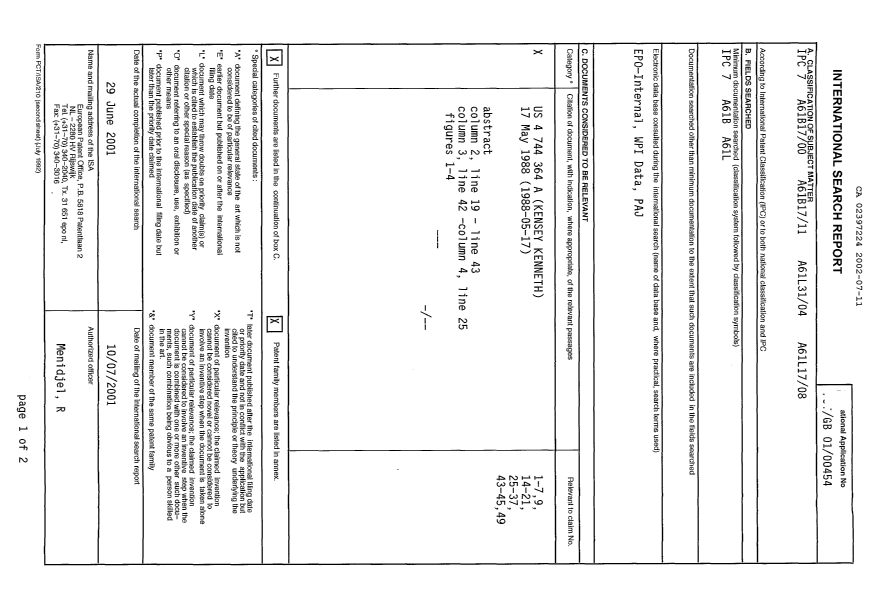Document de brevet canadien 2397224. PCT 20011211. Image 2 de 12