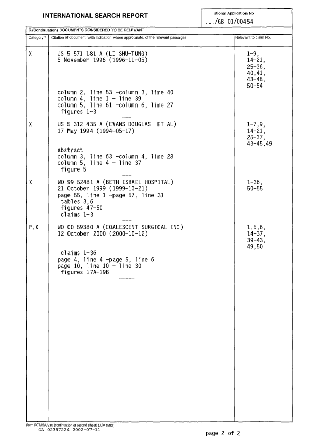 Document de brevet canadien 2397224. PCT 20011211. Image 3 de 12