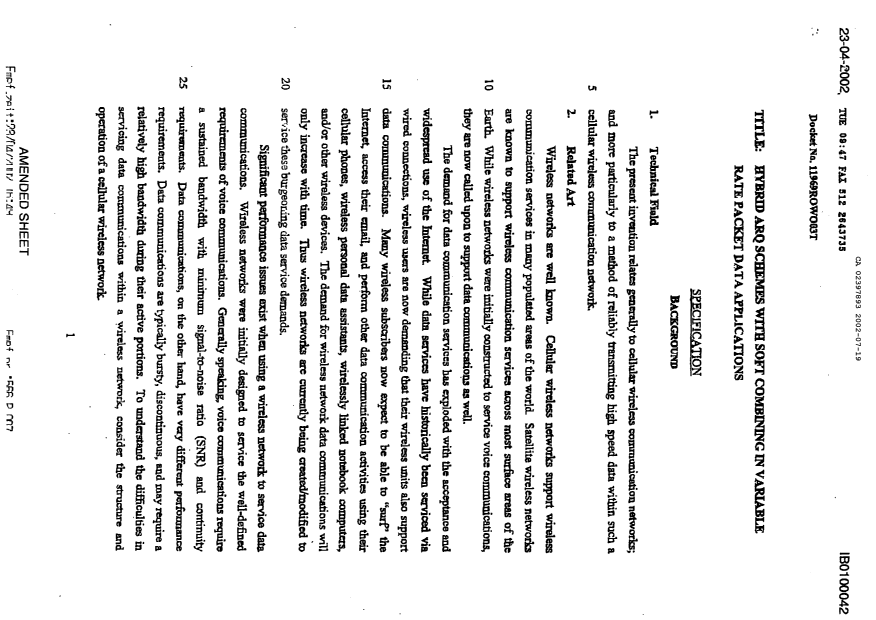Document de brevet canadien 2397893. Description 20020719. Image 1 de 26