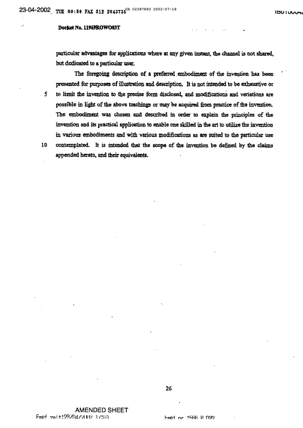 Document de brevet canadien 2397893. Description 20020719. Image 26 de 26