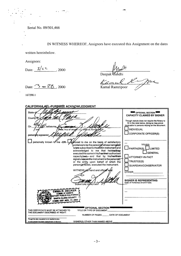 Canadian Patent Document 2398101. Assignment 20021022. Image 10 of 11