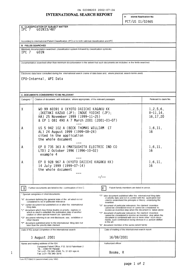 Document de brevet canadien 2398203. PCT 20020724. Image 2 de 4