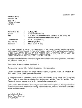 Document de brevet canadien 2400725. Poursuite-Amendment 20101007. Image 1 de 1