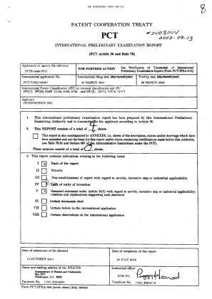 Document de brevet canadien 2403044. PCT 20020913. Image 1 de 4