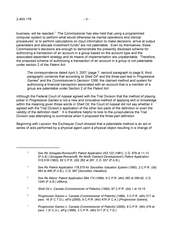 Canadian Patent Document 2403176. Prosecution-Amendment 20080509. Image 3 of 6