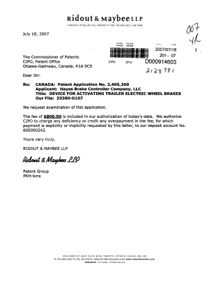 Document de brevet canadien 2405260. Poursuite-Amendment 20070718. Image 1 de 1