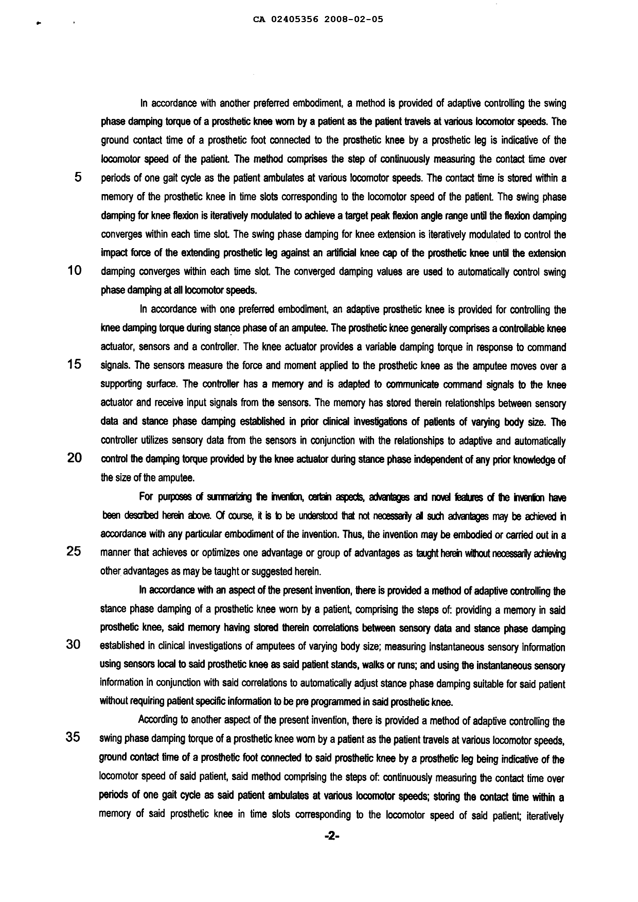 Canadian Patent Document 2405356. Description 20100618. Image 2 of 31