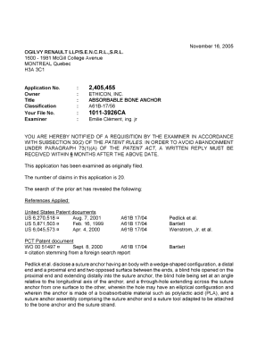 Document de brevet canadien 2405455. Poursuite-Amendment 20051116. Image 1 de 3