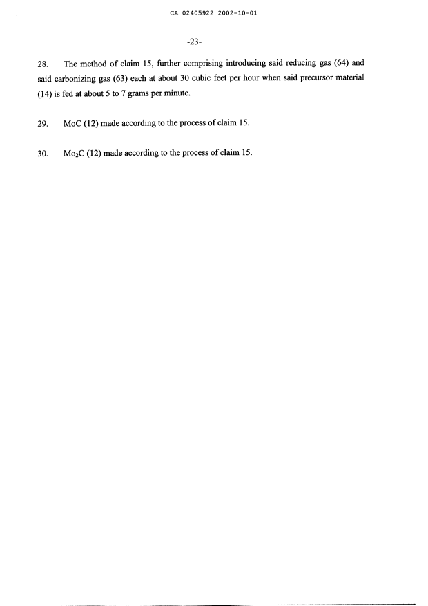 Document de brevet canadien 2405922. Revendications 20021001. Image 4 de 4