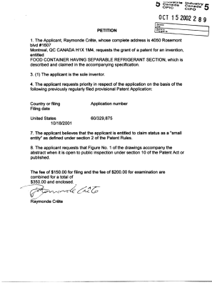 Document de brevet canadien 2406250. Cession 20021015. Image 2 de 2