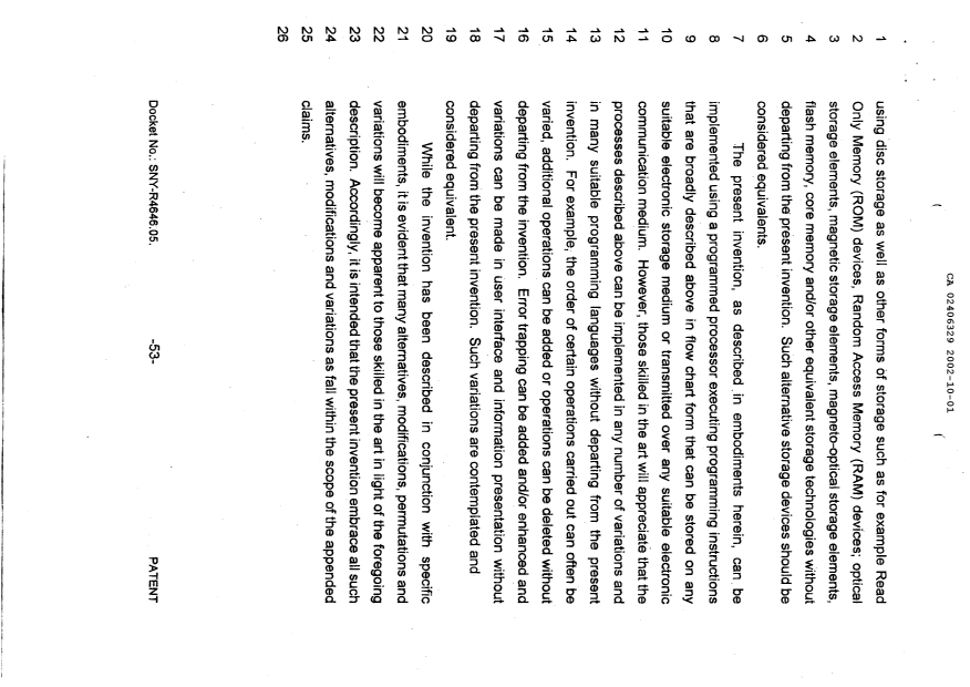 Canadian Patent Document 2406329. Description 20021001. Image 53 of 53