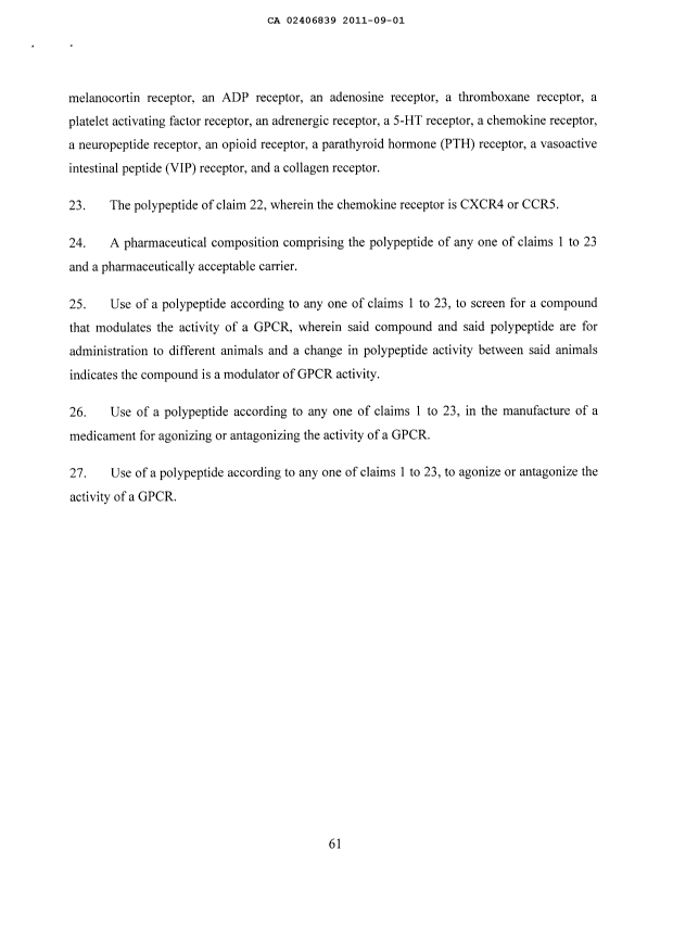 Document de brevet canadien 2406839. Revendications 20110901. Image 5 de 5
