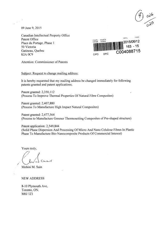 Canadian Patent Document 2407880. Correspondence 20150612. Image 1 of 1