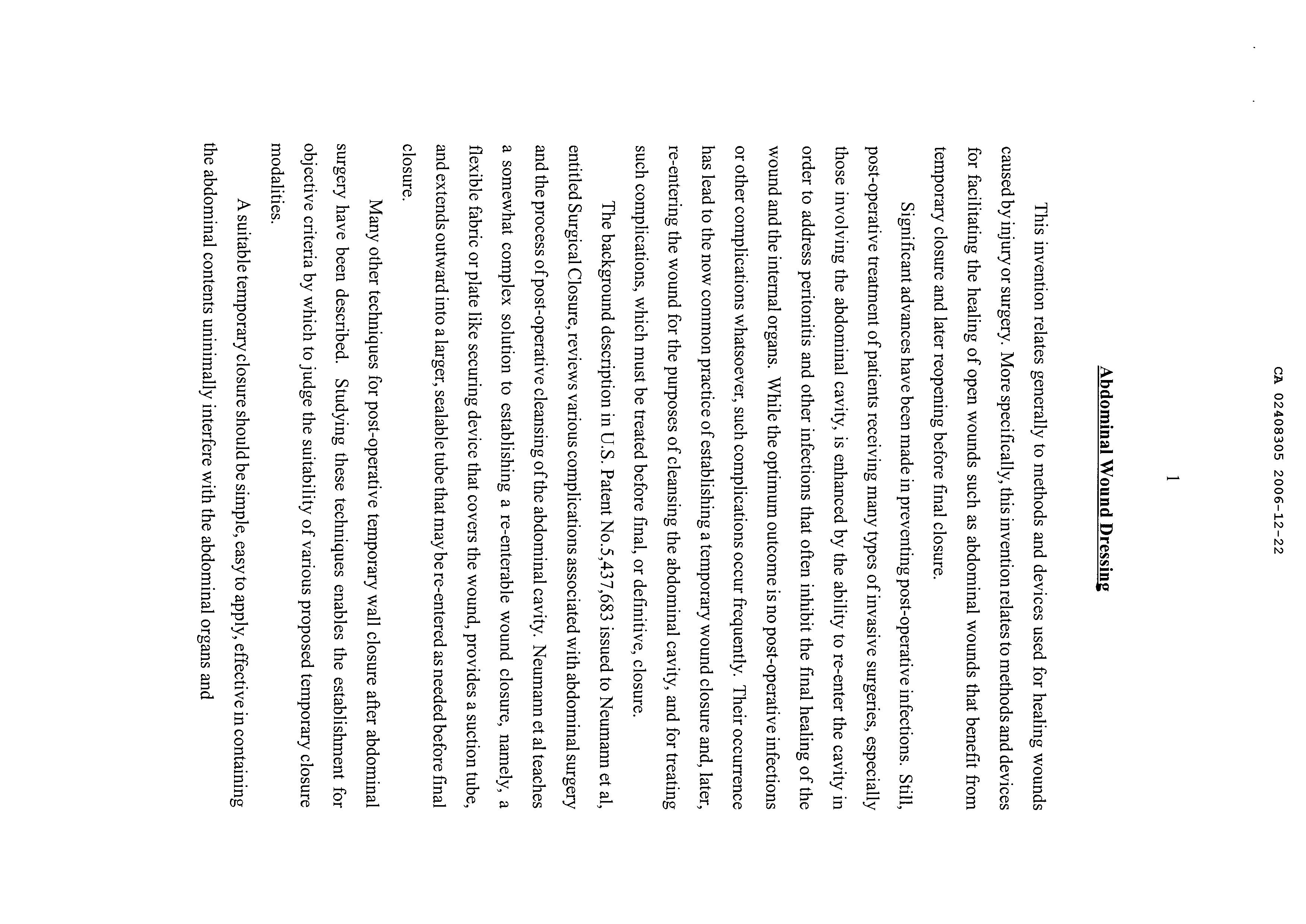 Canadian Patent Document 2408305. Description 20061223. Image 1 of 13