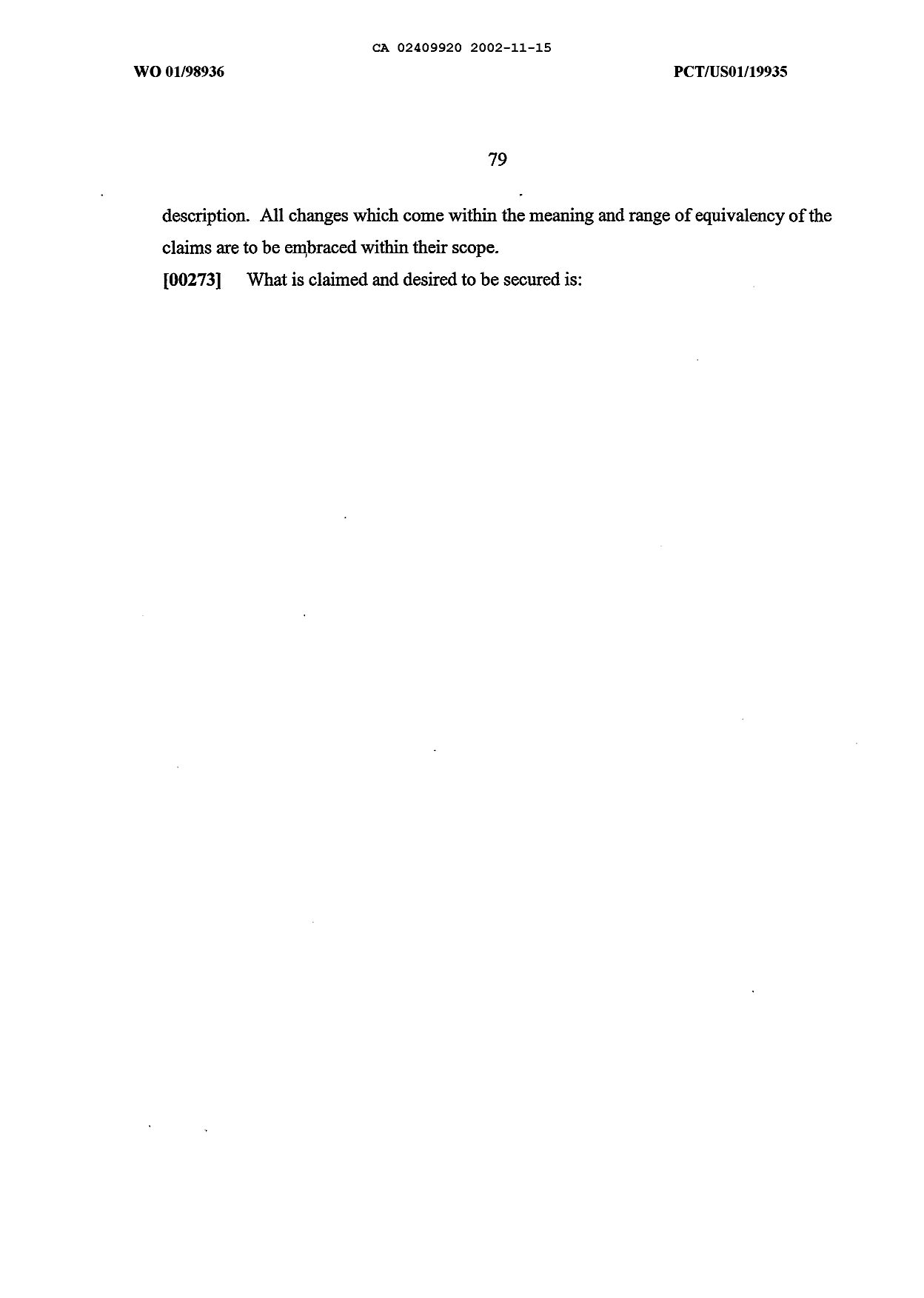 Canadian Patent Document 2409920. Description 20120921. Image 81 of 81