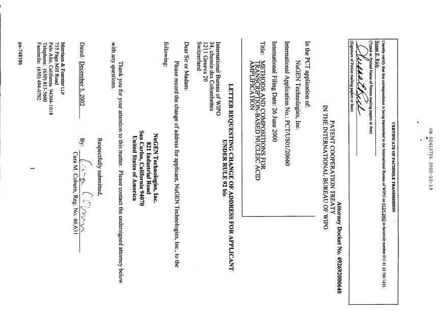 Document de brevet canadien 2412721. PCT 20011219. Image 4 de 4
