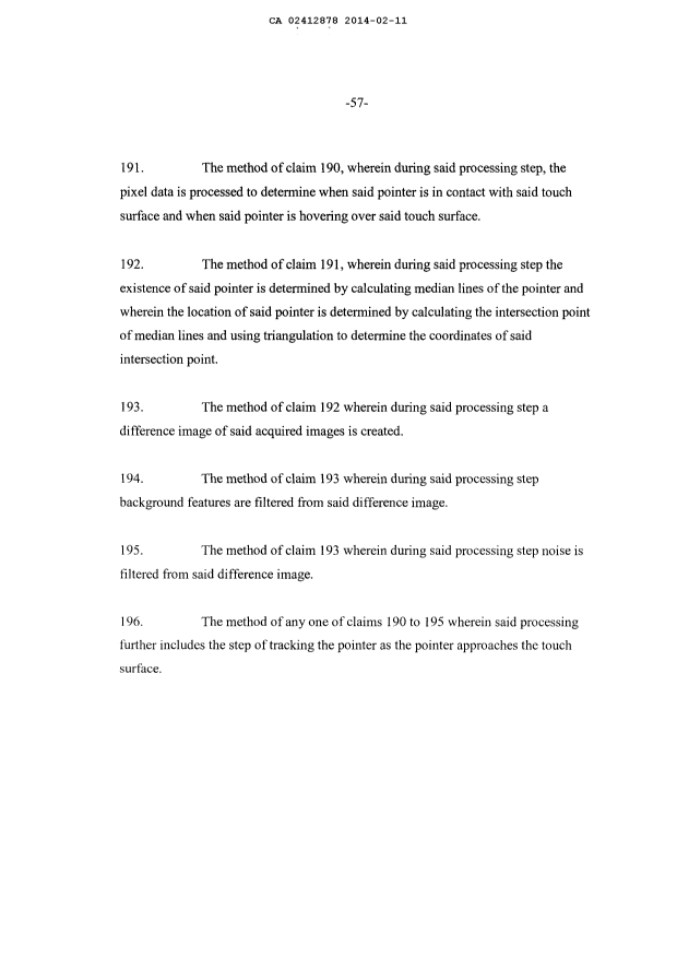 Document de brevet canadien 2412878. Poursuite-Amendment 20140211. Image 35 de 35