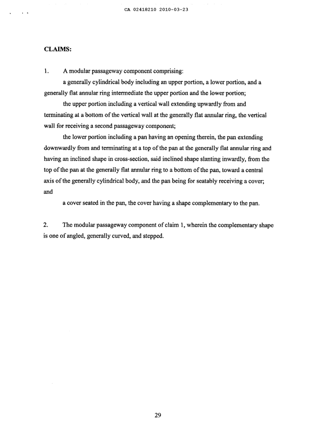 Document de brevet canadien 2418210. Poursuite-Amendment 20100323. Image 2 de 2