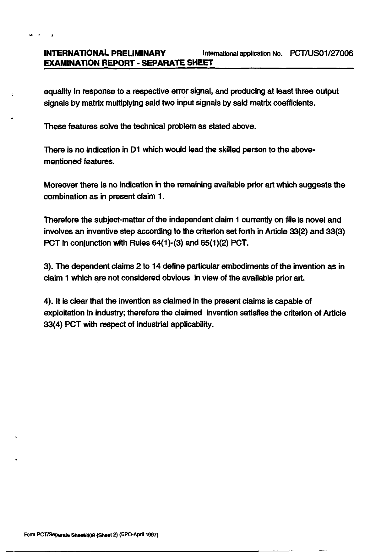 Document de brevet canadien 2420671. PCT 20030226. Image 5 de 5