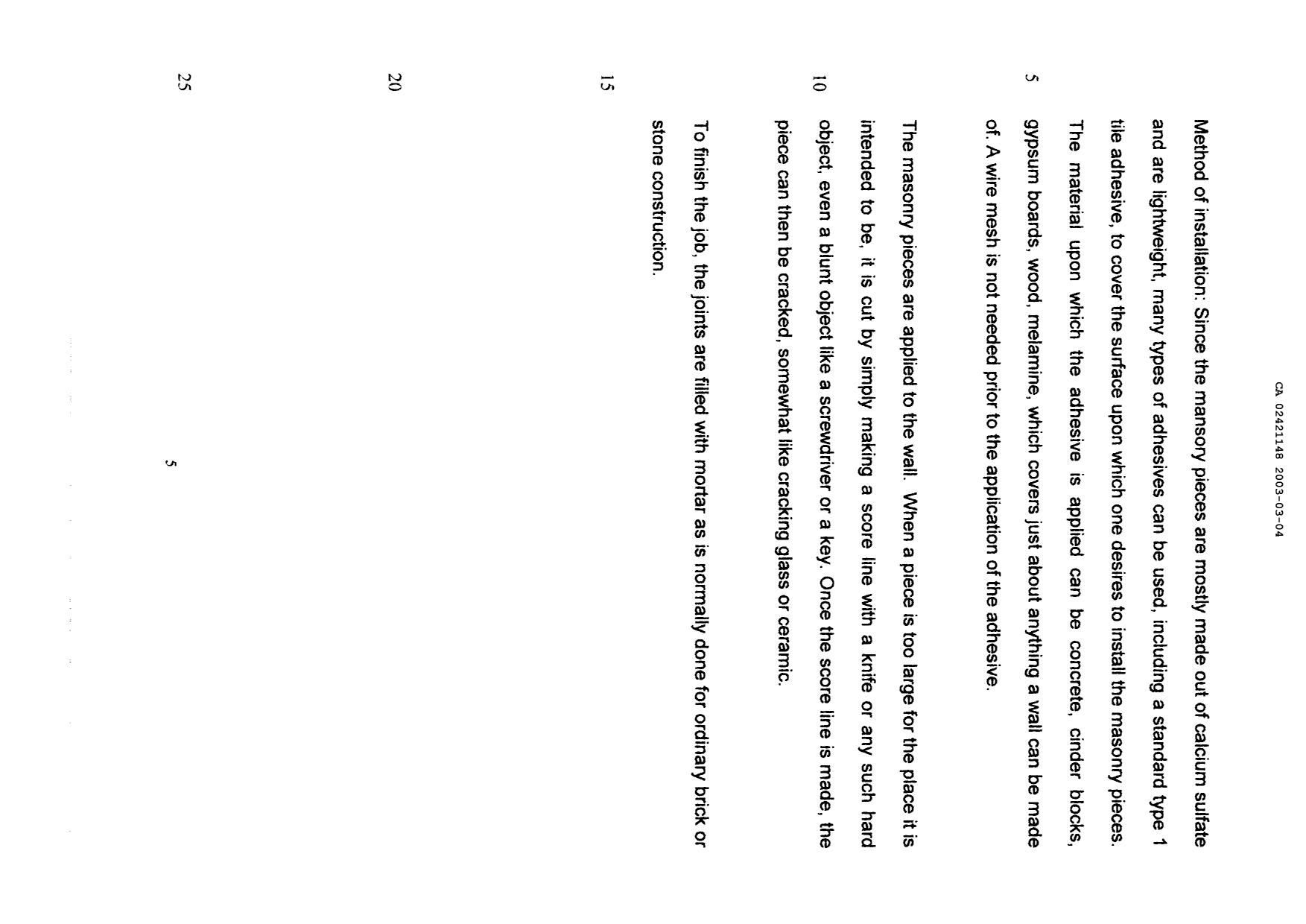 Canadian Patent Document 2421148. Description 20021204. Image 5 of 5