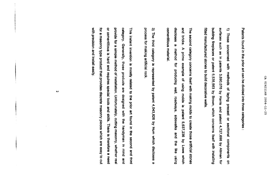 Document de brevet canadien 2421148. Description 20031225. Image 2 de 5