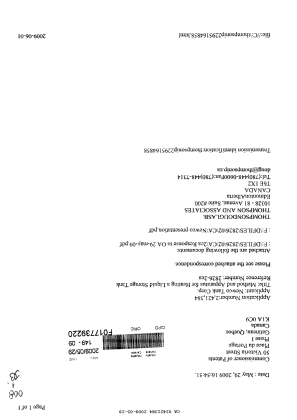 Document de brevet canadien 2421384. Poursuite-Amendment 20090529. Image 1 de 8