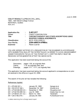 Canadian Patent Document 2421517. Prosecution-Amendment 20080604. Image 1 of 2