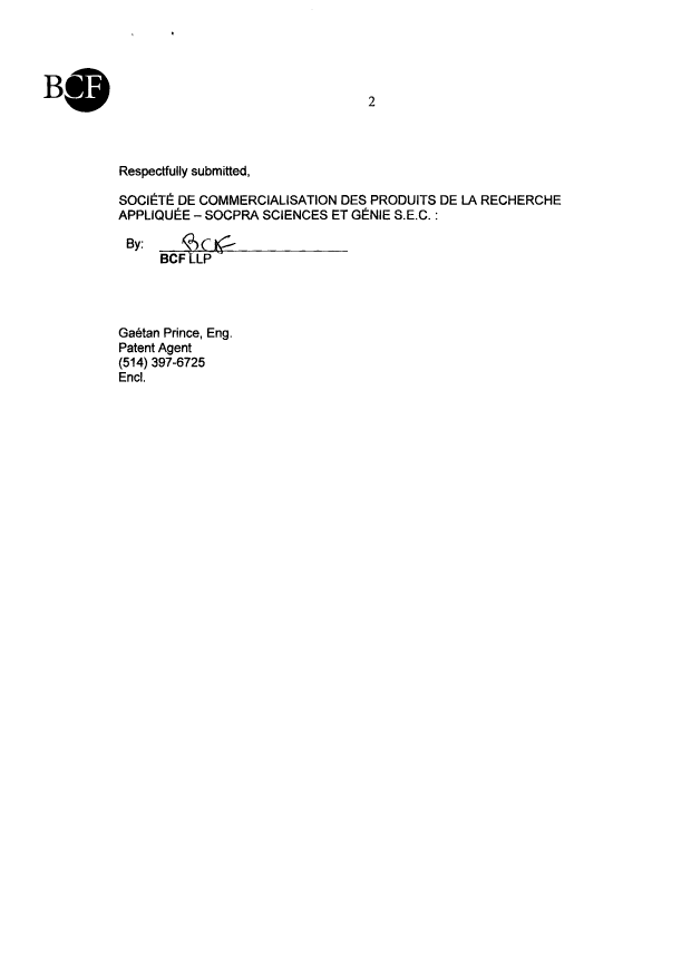 Document de brevet canadien 2423647. Cession 20070921. Image 2 de 8
