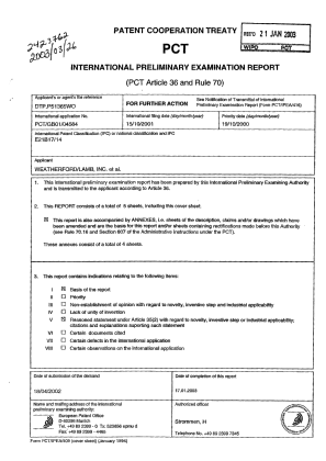 Document de brevet canadien 2423762. PCT 20030326. Image 1 de 10