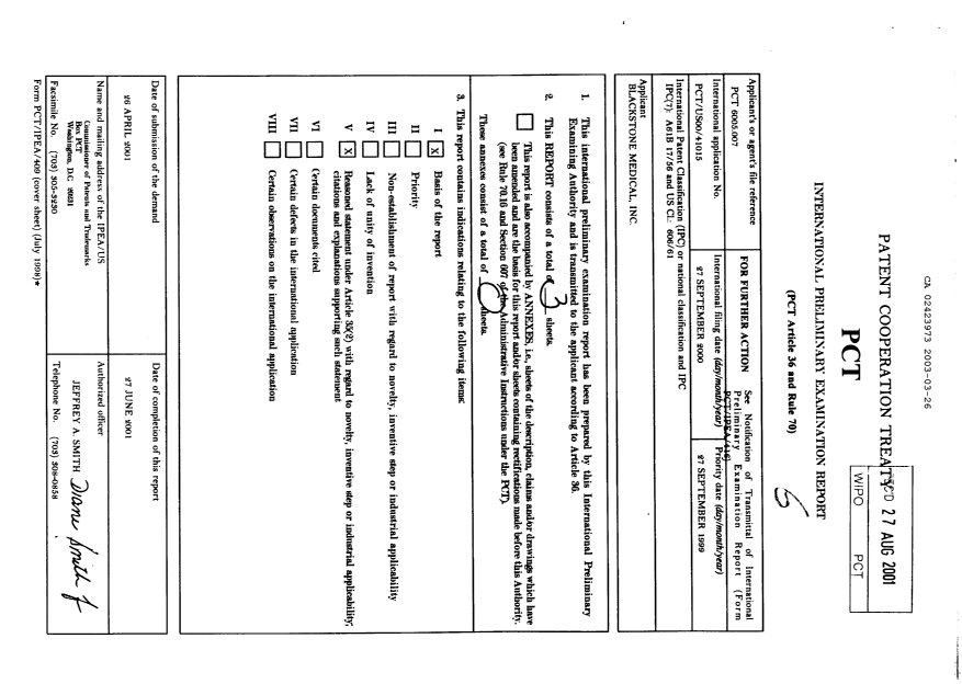 Document de brevet canadien 2423973. PCT 20030326. Image 2 de 6
