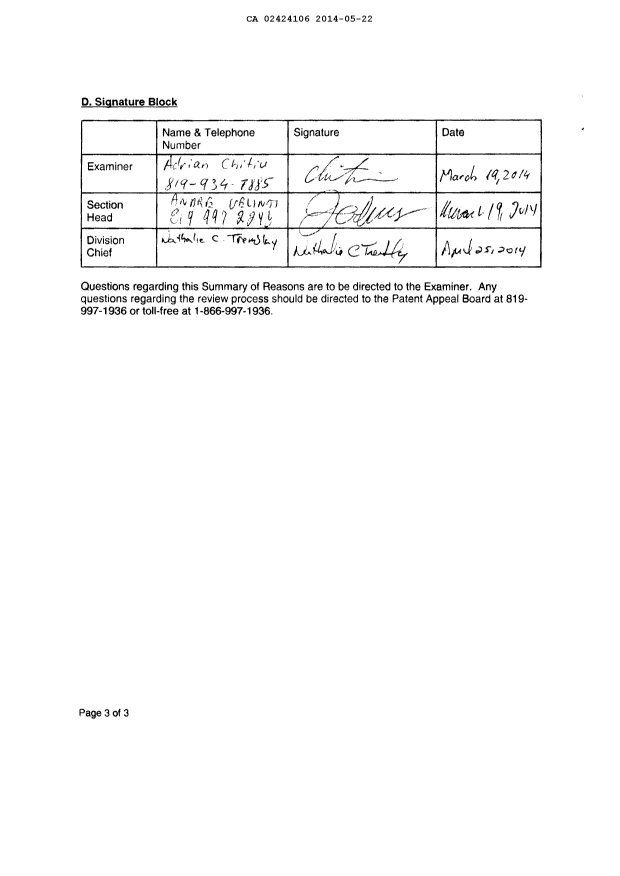 Canadian Patent Document 2424106. Prosecution-Amendment 20140522. Image 5 of 5