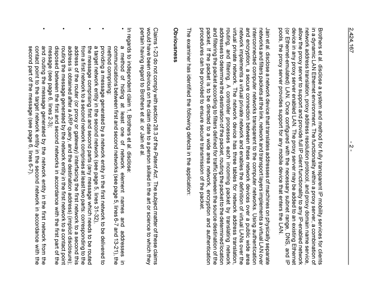 Canadian Patent Document 2424167. Prosecution-Amendment 20070202. Image 2 of 3