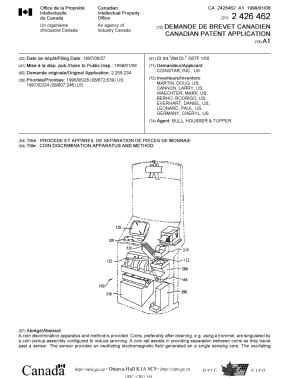 Document de brevet canadien 2426462. Page couverture 20030704. Image 1 de 2