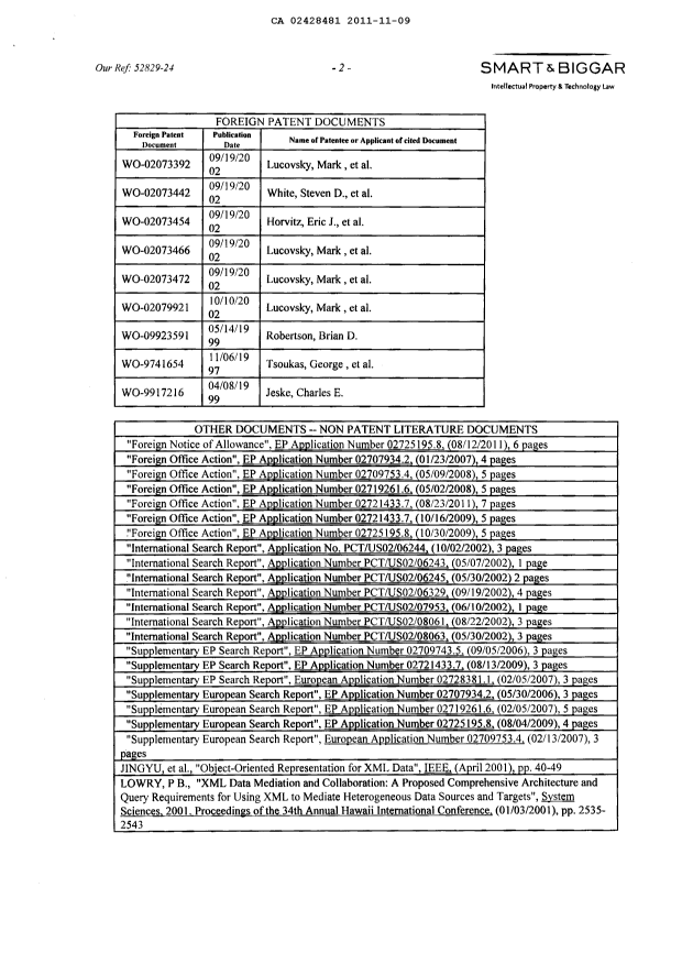 Canadian Patent Document 2428481. Prosecution-Amendment 20111109. Image 2 of 4