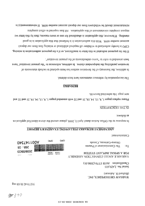 Canadian Patent Document 2429035. Prosecution-Amendment 20071223. Image 1 of 10