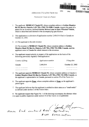 Canadian Patent Document 2429881. Assignment 20030528. Image 2 of 2