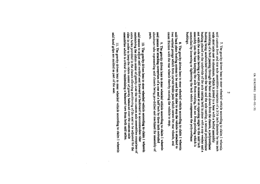 Canadian Patent Document 2429881. Prosecution-Amendment 20050131. Image 2 of 3