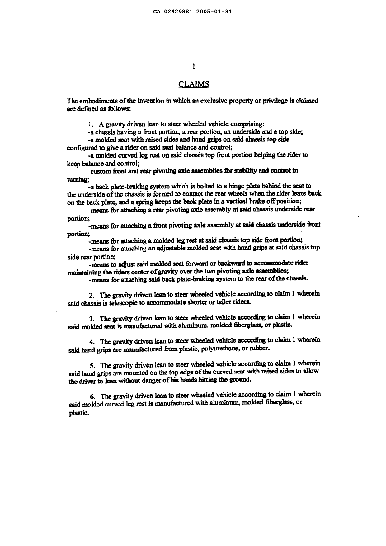 Canadian Patent Document 2429881. Prosecution-Amendment 20050131. Image 3 of 3